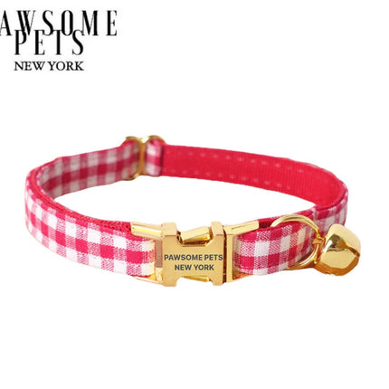 SMALL SIZE Collar - FRENCH VERMILION STRIPE