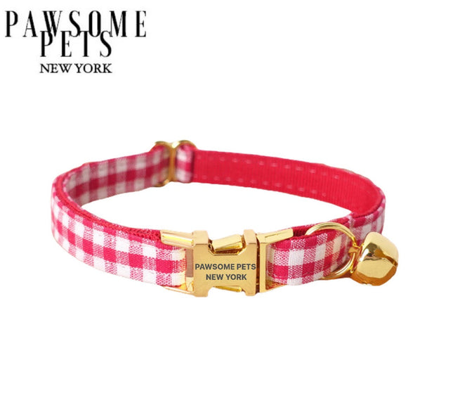 SMALL SIZE Collar - FRENCH VERMILION STRIPE