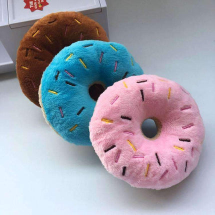 Donut Tug Toy With Squeaker Quack Sound