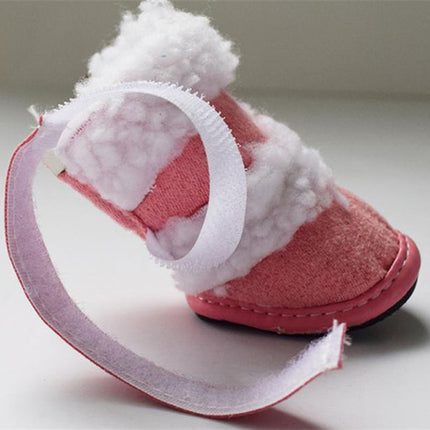 4pcs Set Winter Dog Snow Boots