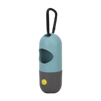 Bag Dispenser With LED Flashlight And Carabiner Clip SP