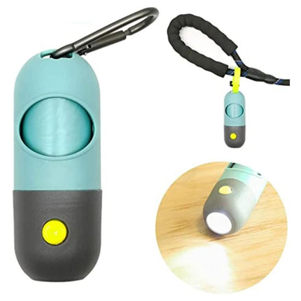 Bag Dispenser With LED Flashlight And Carabiner Clip SP