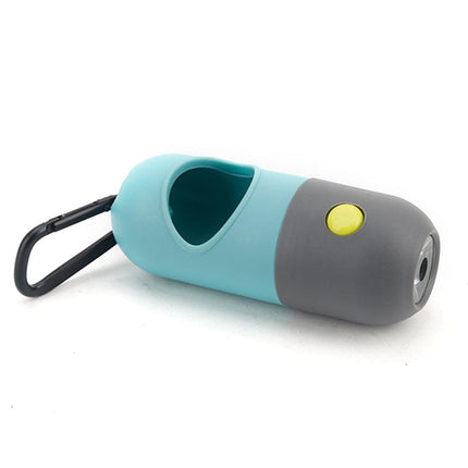 Bag Dispenser With LED Flashlight And Carabiner Clip SP