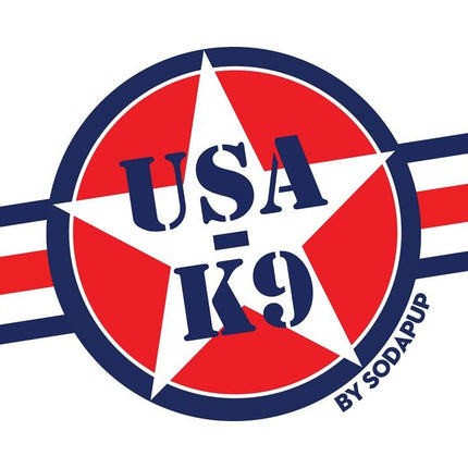 USA-K9 Stars and Stripes Ultra-Durable Rubber Chew Ball