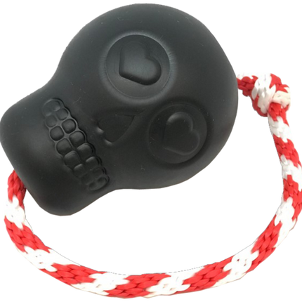 USA-K9 Magnum Skull Durable Rubber Chew Toy & Treat Dispenser