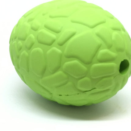 MKB Dinosaur Egg Durable Rubber Chew Toy & Treat Dispenser