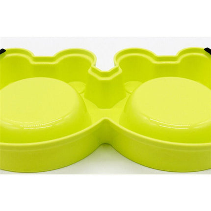 Dual Stainless Steel Dog Feeding Bowl