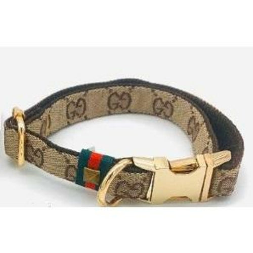 Luxury Fashion Designer Monogram Collar, Bow Tie And Leash