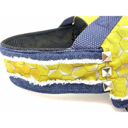 Mustard Honeycomb Denim Dog Harness
