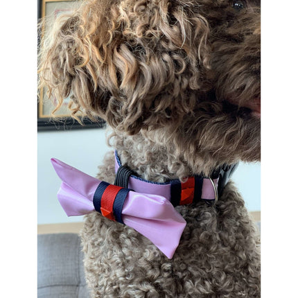 Kitsune Shiny Pink Bow Tie