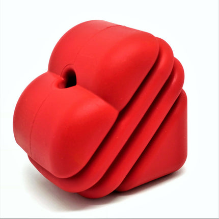 MKB Heart on a String Ultra-Durable Durable Rubber Chew Toy