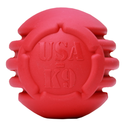 USA-K9 Stars and Stripes Ultra-Durable Rubber Chew Ball