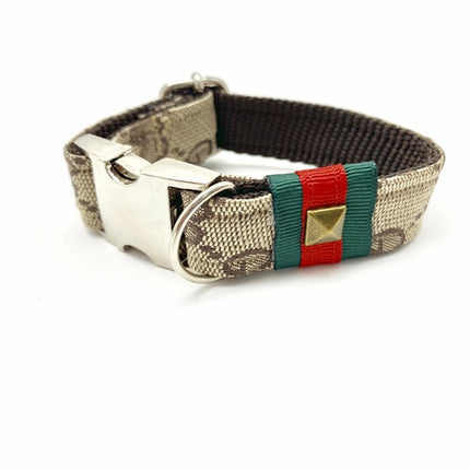 Luxury Fashion Designer Monogram Collar, Bow Tie And Leash