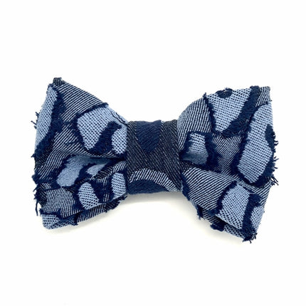 Light Denim Dog Collar & Bow Tie Set