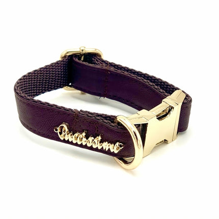 Brown Leather Collar