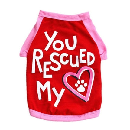 "You Rescued My Heart" Dog T Shirt