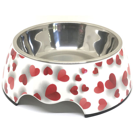 Love Medium Size Heart Dog Bowl