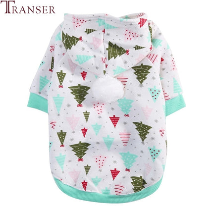 Winter Small Dog Print Design Hoodie