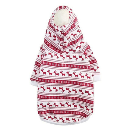 Winter Small Dog Print Design Hoodie