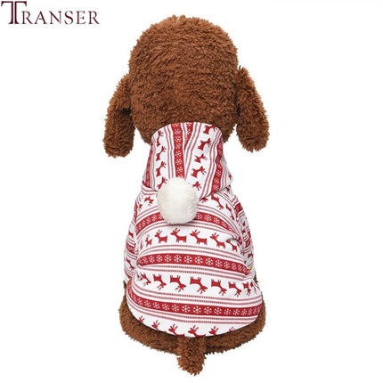 Winter Small Dog Print Design Hoodie