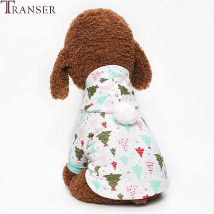 Winter Small Dog Print Design Hoodie