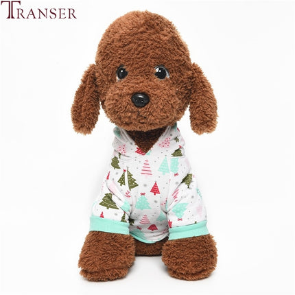 Winter Small Dog Print Design Hoodie