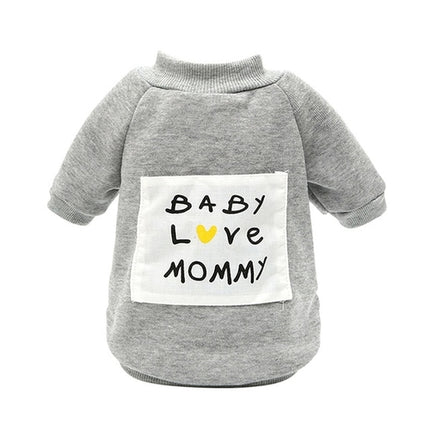 "Baby Love Mommy" Puppy Sweater
