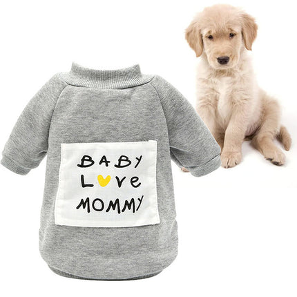 "Baby Love Mommy" Puppy Sweater