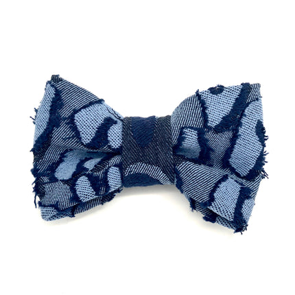 Light Denim Dog Collar & Bow Tie Set