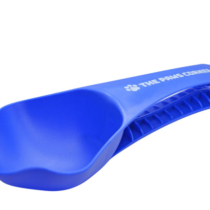 Paw-shaped Pet Food Scoop and Clip (1 cup)