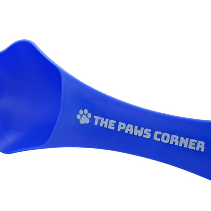 Paw-shaped Pet Food Scoop and Clip (1 cup)
