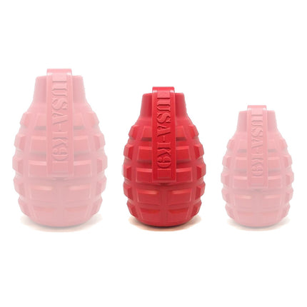 USA-K9 Grenade Durable Rubber Chew Toy & Treat Dispenser