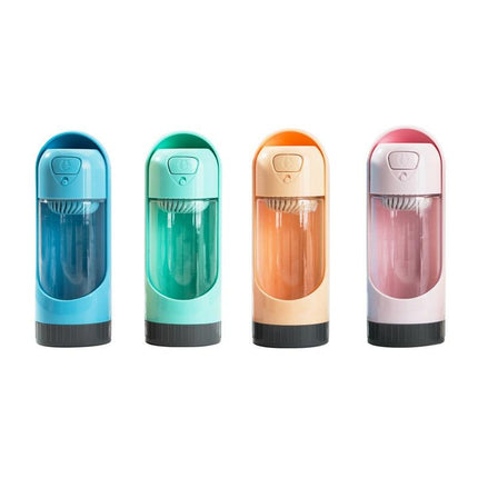 Portable Water Bottle Dog Bowl Dispenser