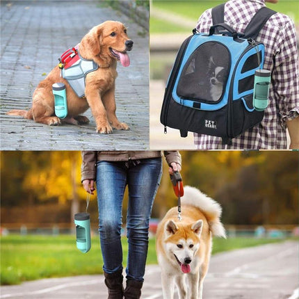 Portable Water Bottle Dog Bowl Dispenser