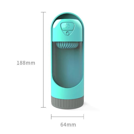 Portable Water Bottle Dog Bowl Dispenser