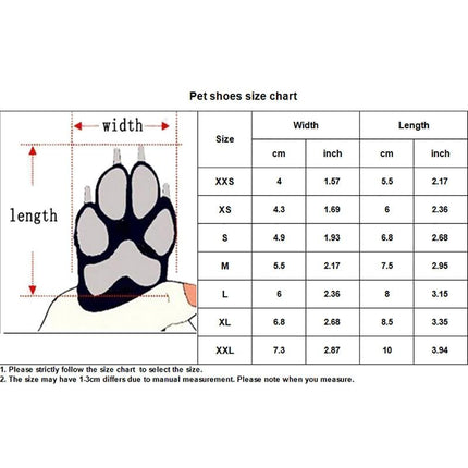 Waterproof Rain Shoes For Medium Large Dogs