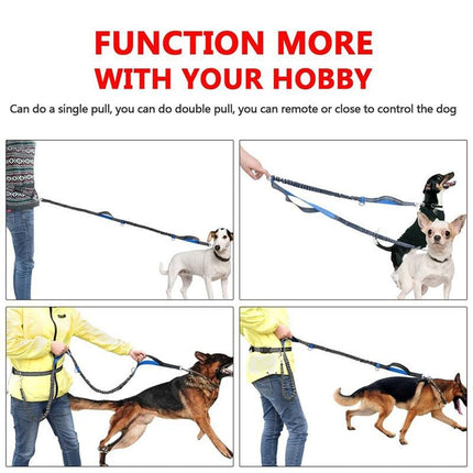 Dual Handle Hands Free Dog Leash